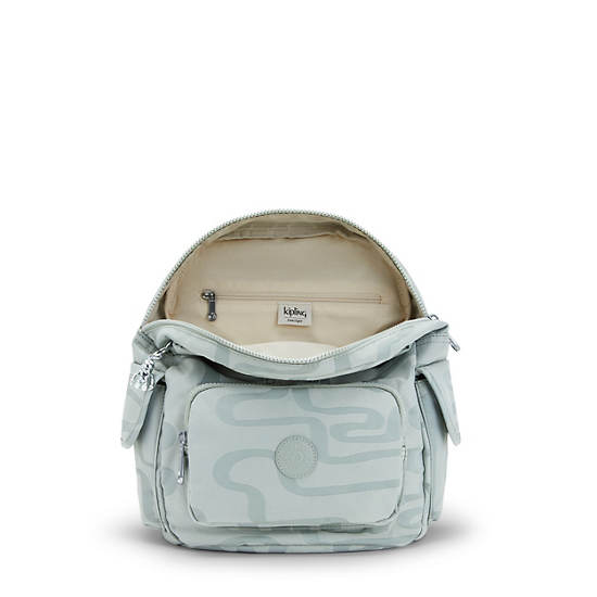 Kipling City Pack Small Classic Printed Ryggsekk Turkis | NO 1711EB